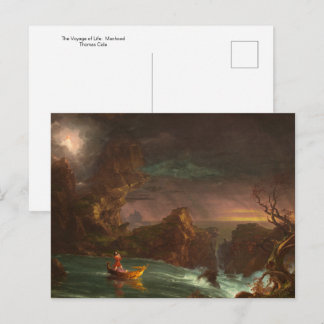Carte Postale La Voyage de la vie : La virilité par Thomas Cole