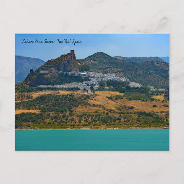 Carte Postale La vraie Espagne- Zahara de la Sierra (Devant)
