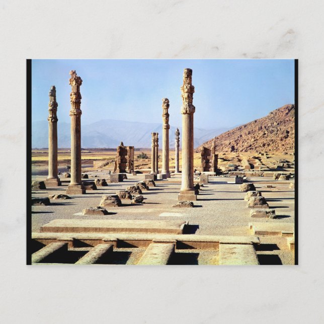 Carte Postale La vue générale de l'Apadana a fondé c.518 AVANT (Devant)