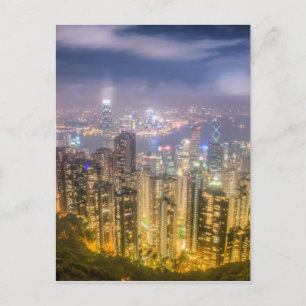 Carte Postale La vue sur Hong Kong depuis The Peak