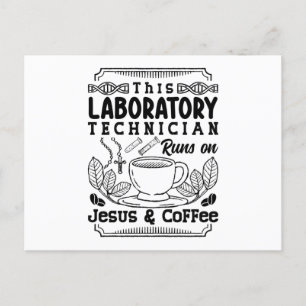 Carte Postale Lab Laboratory Technician Chemist Lab Tech