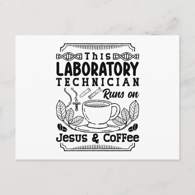 Carte Postale Lab Laboratory Technician Chemist Lab Tech (Devant)