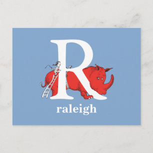 Carte Postale L'ABC de Dr Seuss : Lettre R - Blanc   Ajoutez vot