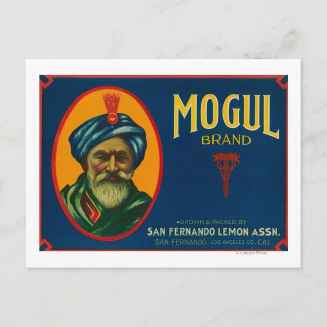 Carte Postale Label Mogul Lemon San Fernando, CA (Devant)
