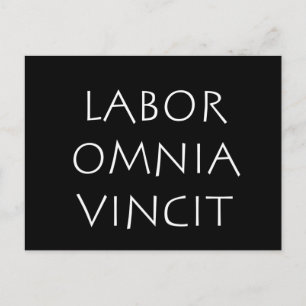 Carte Postale Labor omnia vincit