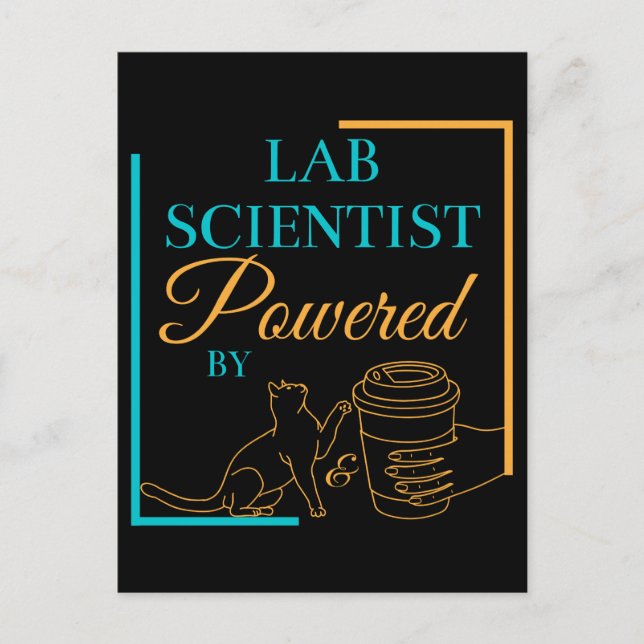 CARTE POSTALE LABORATOIRE SCIENTIFIQUE POWERESSÉ PAR CATS ET CAF (Devant)