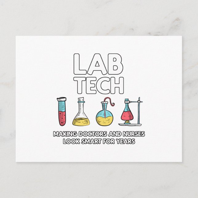 Carte Postale Laboratoire technique (Devant)