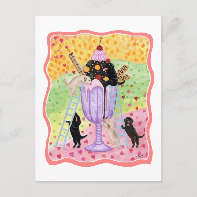 Carte Postale Laboratoires de crème glacée (Devant)