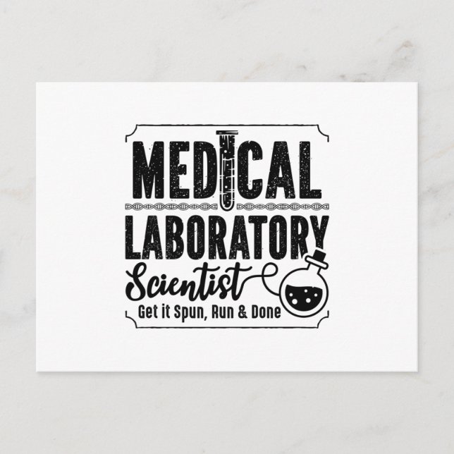 Carte Postale Laboratory Technician Medical Laboratory Scientist (Devant)
