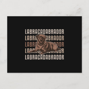 Carte Postale Labracadabrador Labrador Retriever Amoureux des ch