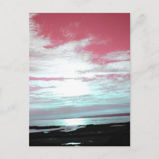 Carte Postale Labrador Coast Pink Skies et plage