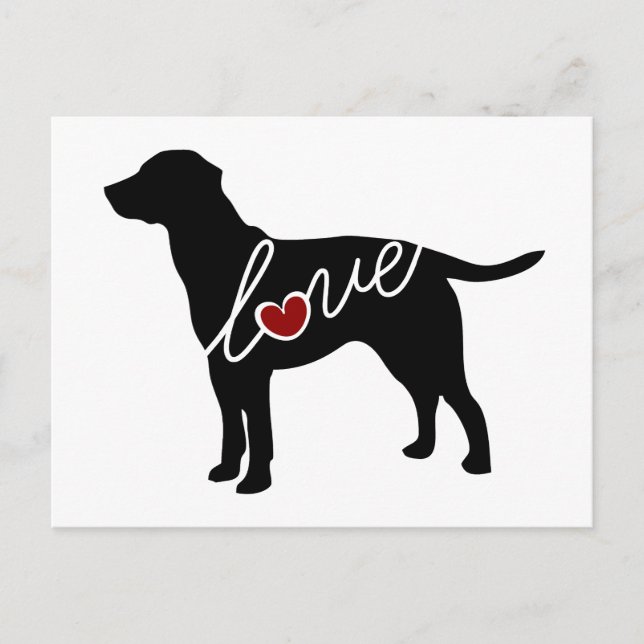 Carte Postale Labrador Love (Devant)