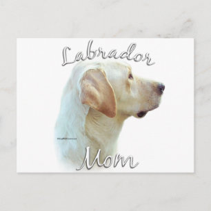 Carte Postale Labrador Retriever (jaune) Maman 2
