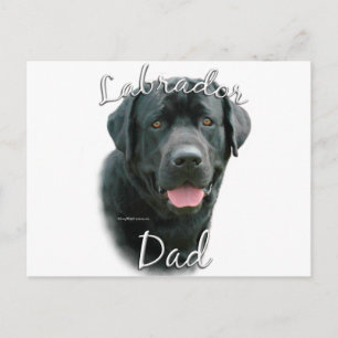 Carte Postale Labrador Retriever (noir) Papa 2
