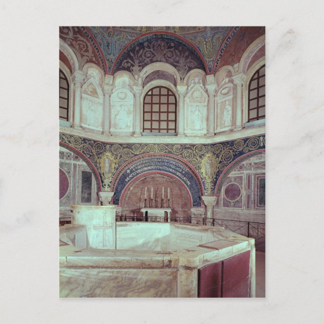 Carte Postale L'abside avec la police baptismale (Devant)