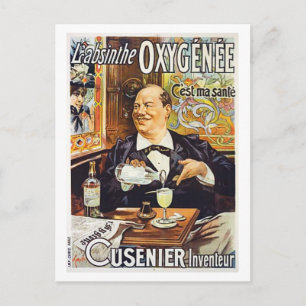 Carte Postale L'Absinthe Cusenier