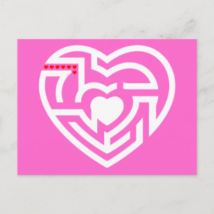 Carte Postale labyrinthe d'amour