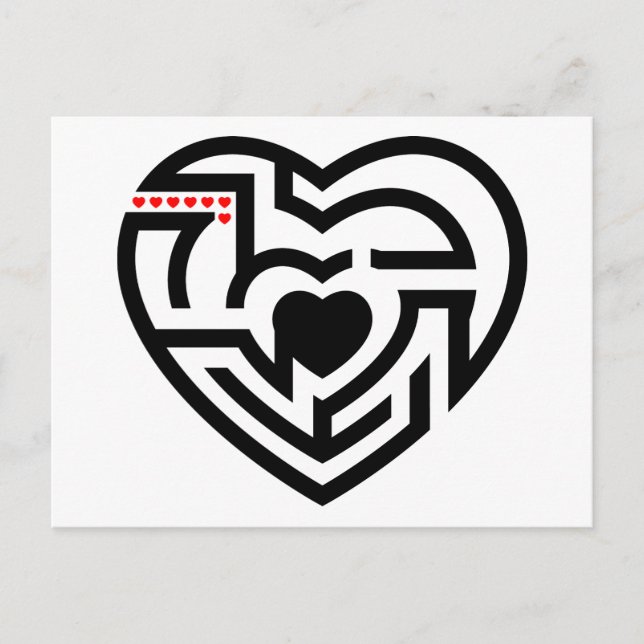 Carte Postale labyrinthe d'amour (Devant)