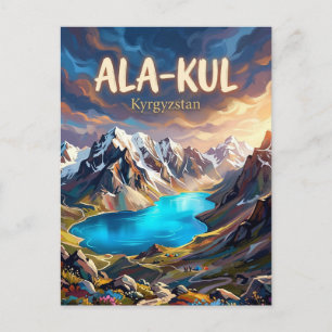 Carte Postale Lac Ala-Kul Kirghizistan