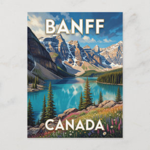 Carte Postale Lac alpin turquoise de Banff Canada