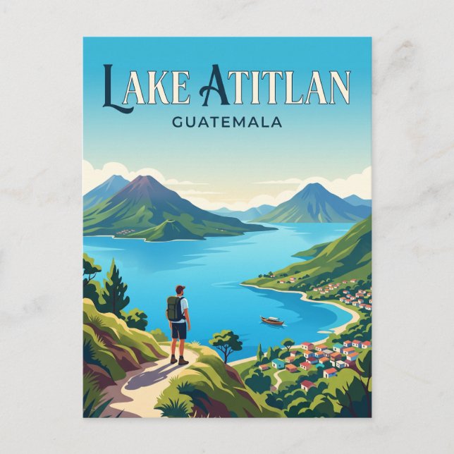 Carte Postale Lac Atitlan Guatemala (Devant)