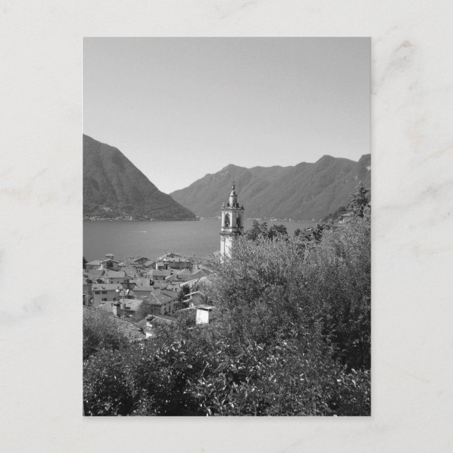 Carte Postale Lac B&W Como (Devant)