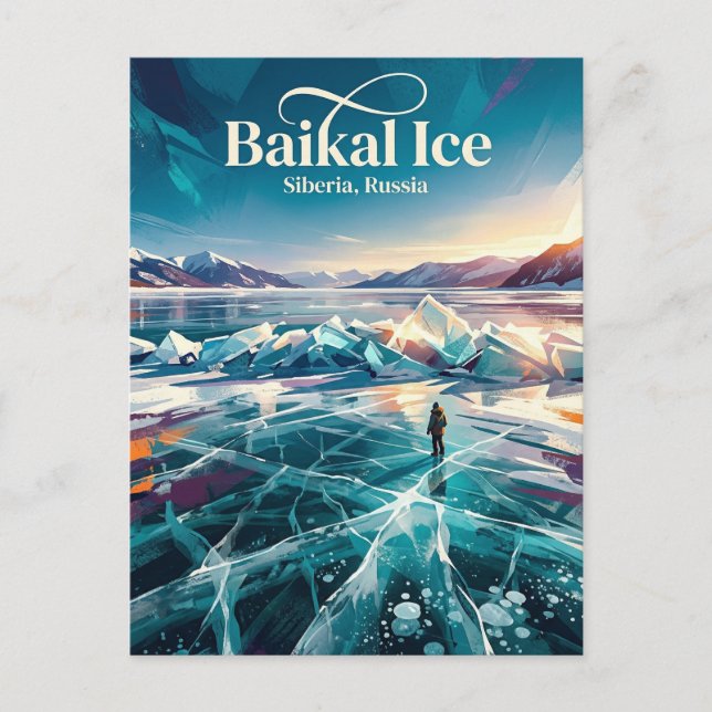 Carte Postale Lac Baïkal Russie (Devant)