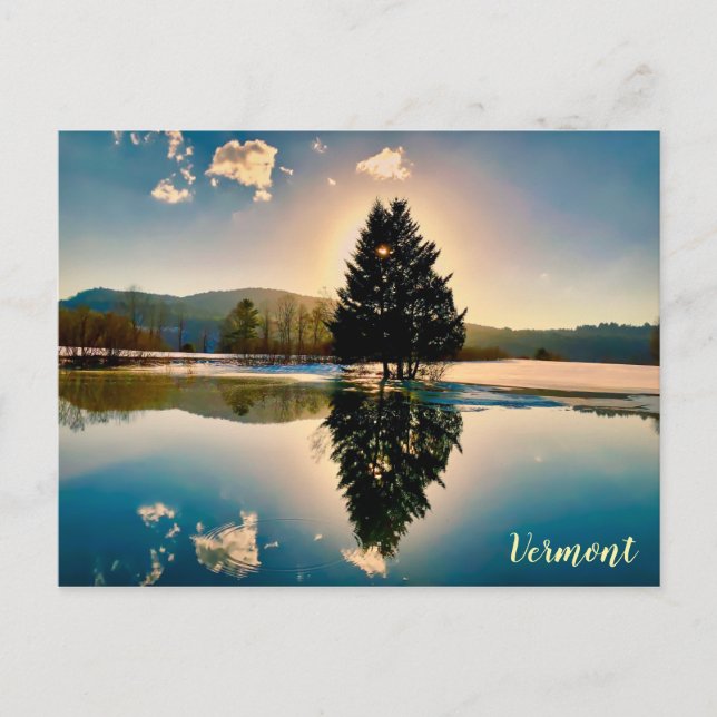 Carte Postale Lac Barleywine, Vermont (Devant)