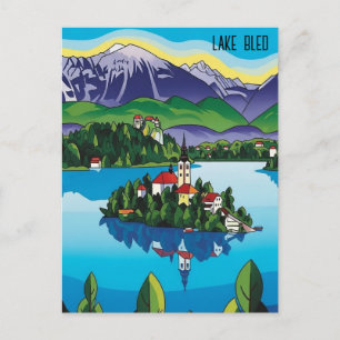 Carte Postale Lac Bled Slovénie