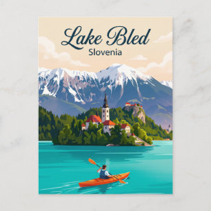Carte Postale Lac Bled Slovénie