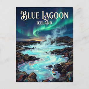 Carte Postale Lac Bleu Islande