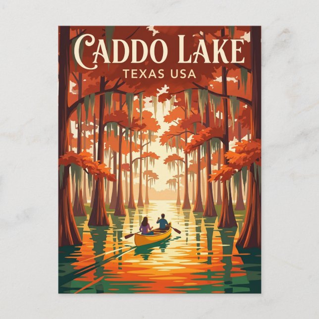 Carte Postale Lac Caddo USA (Devant)