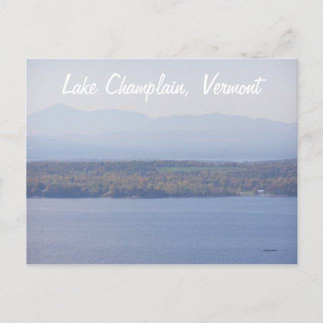 Carte Postale Lac Champlain, Vermont (Devant)