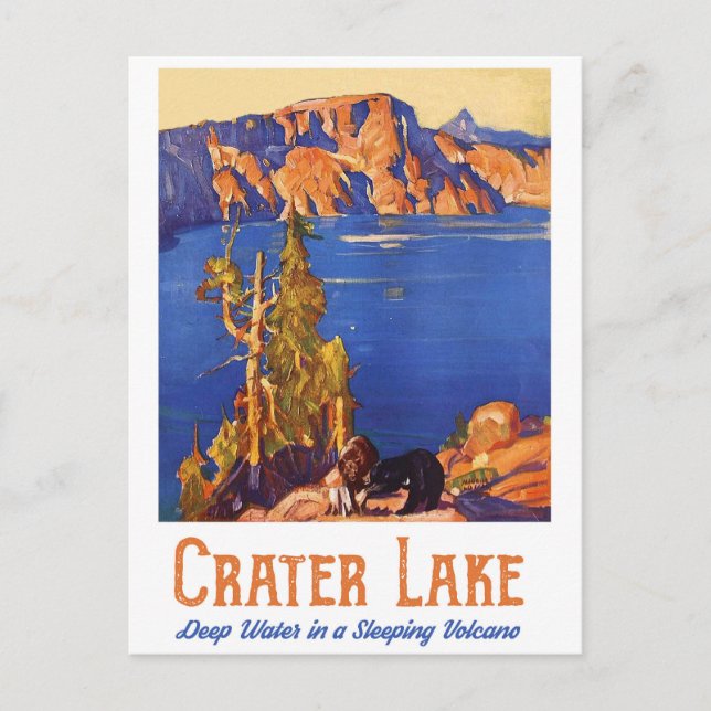 Carte Postale Lac Crater (Devant)