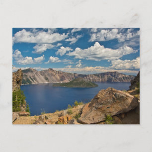 Carte Postale Lac Crater et l'île Wizard, Crater Lake