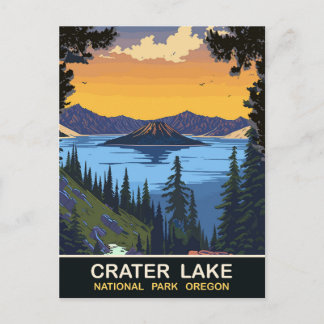 Carte Postale Lac Crater, Parc national, Oregon, Voyage