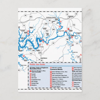 Carte Postale Lac Cumberland