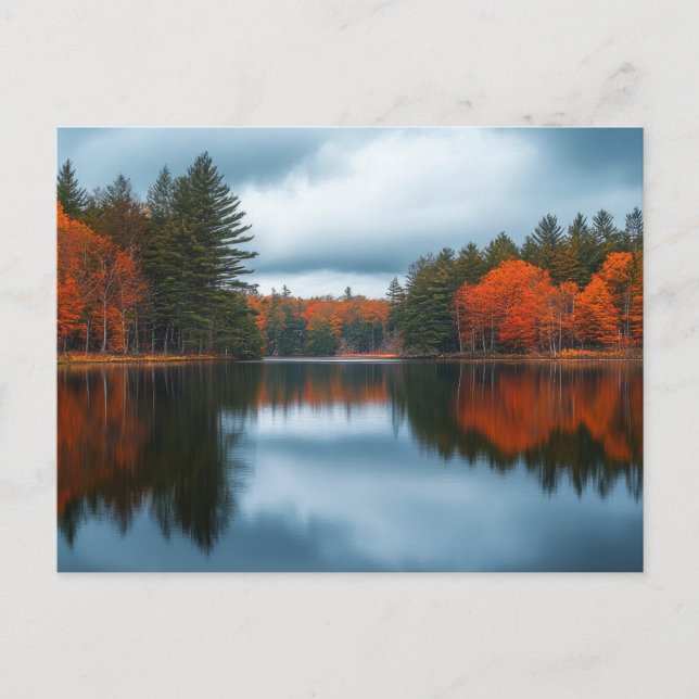 Carte Postale Lac d'Automne (Devant)