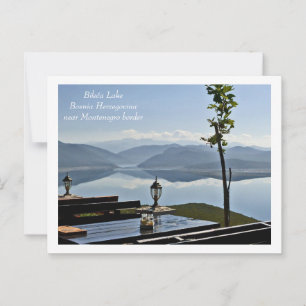 Carte Postale Lac de Bileća,Bosnie-Herzégovine près de la fronti