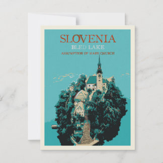 Carte Postale Lac de Bled, Alpes Juliennes, Slovénie