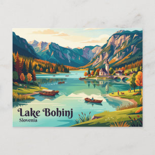 Carte Postale Lac de Bohinj, Haute-Carniole, Bohinj, Slovénie