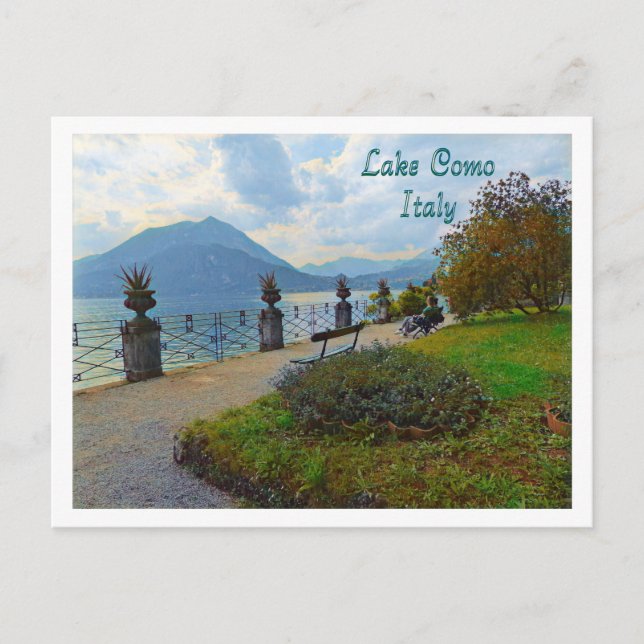 CARTE POSTALE LAC DE CÔME, ITALIE / SÉRÉNITÉ PARFAITE (Devant)
