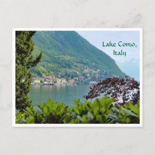 Carte Postale "Lac de Côme, Italie/ Village de l'autre côté du l