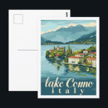 Carte Postale Lac de Côme Italie Vintage célèbre Travel Place<br><div class="desc">Lac de Côme Italie Vintage célèbre Travel Place</div>