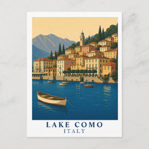 Carte Postale Lac de Côme Italie Voyage Vintage Lacs Italiens