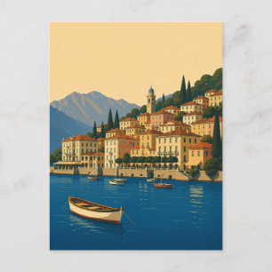 Carte Postale Lac de Côme Italie Voyage Vintage Lacs Italiens