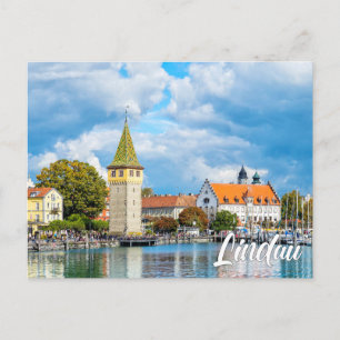 Carte Postale Lac de Constance, Lindau, Allemagne