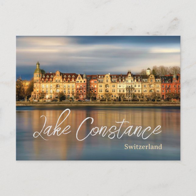 Carte Postale Lac de Constance Voyage Suisse (Devant)