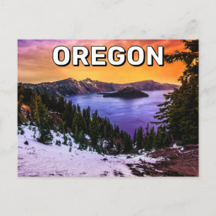 Carte Postale Lac De Cratère En Oregon