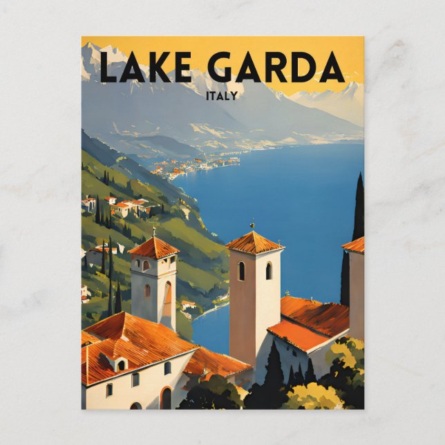 Carte Postale Lac de Garde Italie (Devant)